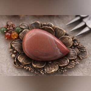 Polychrome Jasper Cabochon. 90880